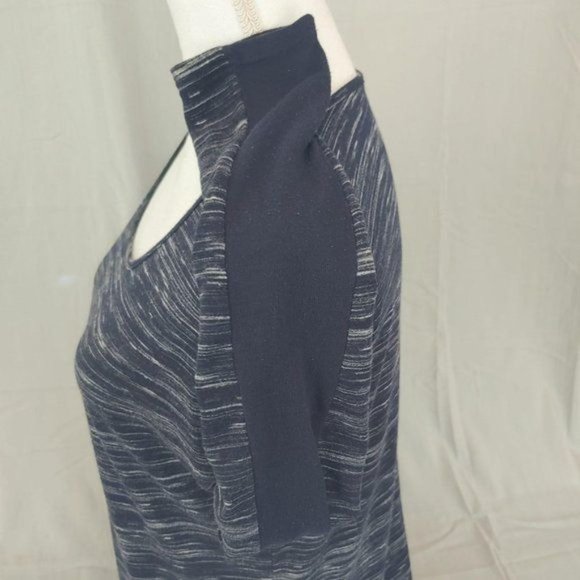 Apt 9 Medium Blue Heathered Long Sleeve T Shirt - Picture 3 of 5